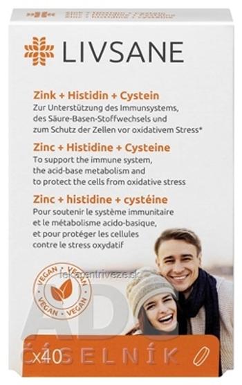 LIVSANE Zinok + Histidín + Cystein tbl 1x40 ks