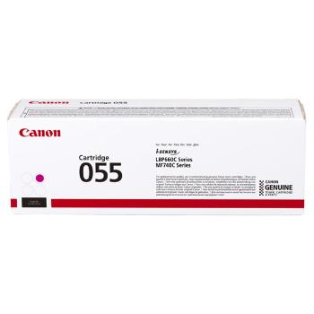 Canon originál toner 055M, magenta, 2100str., 3014C002, Canon MF742Cdw, MF744Cdw, MF746Cx, LBP663Cdw, LBP664Cx, O