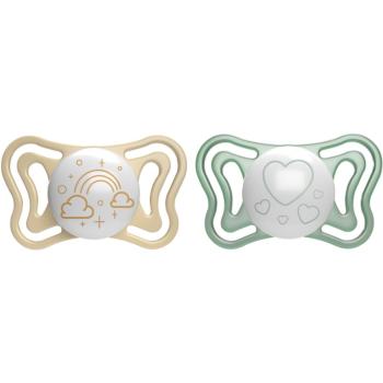 Chicco Physio Light Physio Forma Night cumlík 2-6 m Gold/Green 2 ks