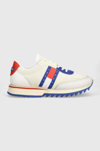 Tenisky Tommy Jeans TJM RUNNER TRANSLUCENT béžová farba, EM0EM01219