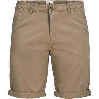 Jack & Jones  Nohavice 7/8 a 3/4 CHINOS CORTOS DE CORTE REGULAR FIT HOMBRE JACK   JONES 12165604  Hnedá