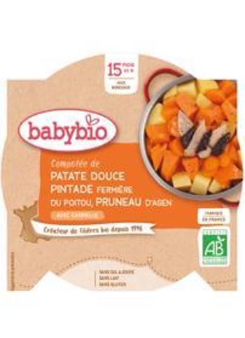 Babybio menu sladké zemiaky s perličkou a suchými slivkami 260 g