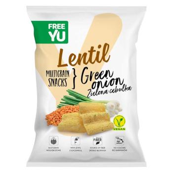 FREEYOU Lentil multigrain snack green onion bylinkové chipsy 70 g