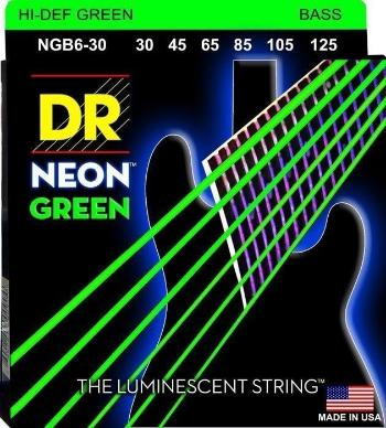 DR Strings Neon Hi-Def NGB6-30 Struny pre 6-strunovú basgitaru