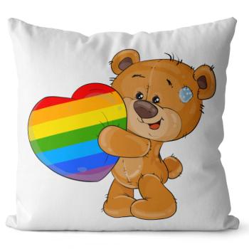 Vankúš LGBT Bear (Velikost: 40 x 40 cm)