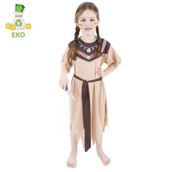 Dětský kostým Indiánka s páskem (M) EKO - RAPPA
