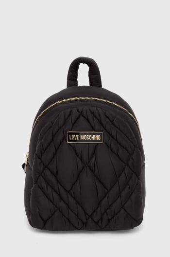 Ruksak Love Moschino dámsky, čierna farba, malý, jednofarebný, JC4163PP1LLR100A