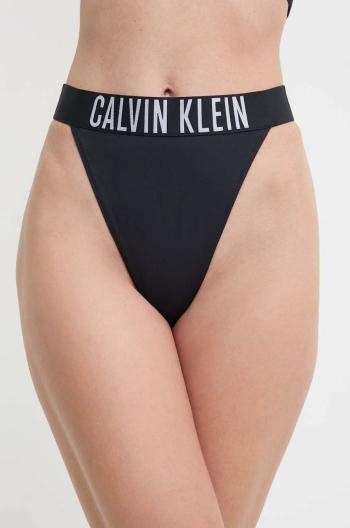 Plavkové tangá Calvin Klein čierna farba,KW0KW02579