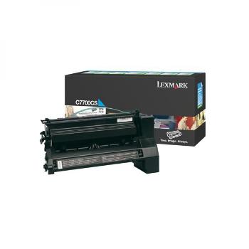 LEXMARK C7700CS - originálny toner, azúrový, 6000 strán