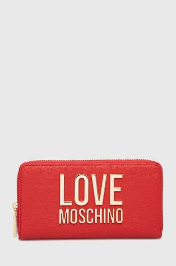 Peňaženka Love Moschino dámsky, červená farba