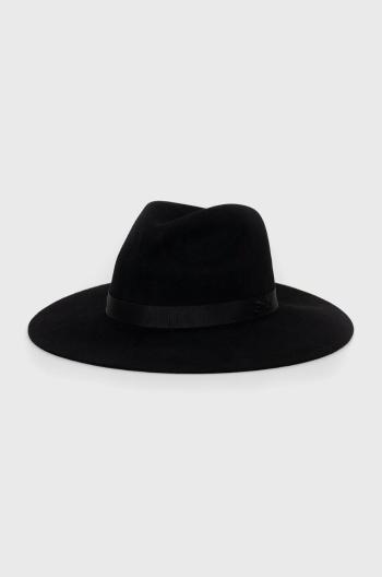 Vlnený klobúk Polo Ralph Lauren čierna farba, vlnený