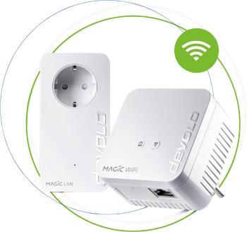 Devolo Magic 1 WiFi mini Starter Kit EU Powerline Wi-Fi Starter Kit 1.25 GBit/s