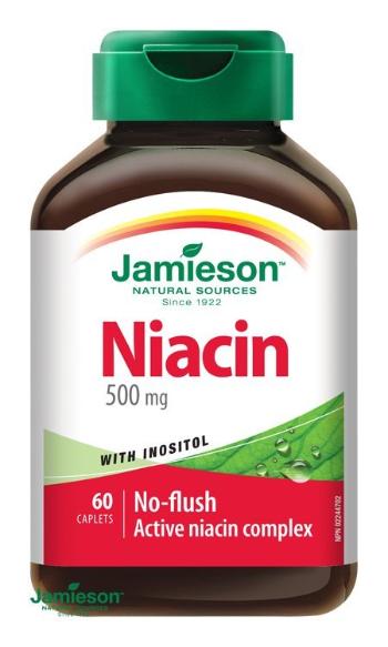 Jamieson Niacín 500 mg s inozitolom 60 tbl