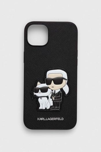 Puzdro na mobil Karl Lagerfeld iPhone 14 Plus 6.7" čierna farba