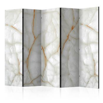 Paraván White Marble Dekorhome 225x172 cm (5-dielny)