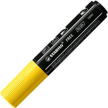 STABILO FREE Acrylic T800C 4 – 10 mm, žltý (4006381576352)