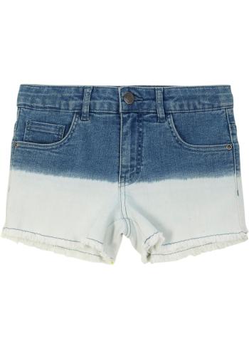 Dievčenské džínsové šortky s efektom Dip Dye