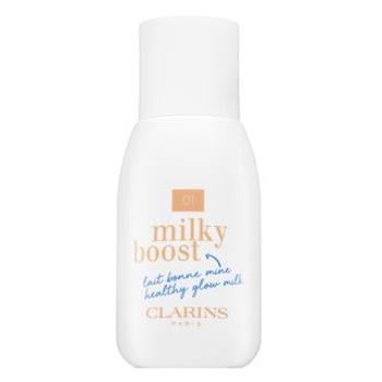 Clarins Milky Boost Foundation - 01 Cream tónujúce a hydratačné emulzie pre zjednotenú a rozjasnenú pleť 50 ml