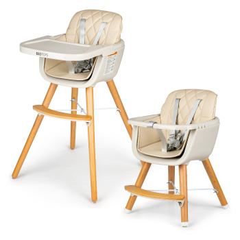 Jedálenská stolička Nela 2v1 - béžová High chair beige