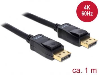 Delock DisplayPort prepojovací kábel #####DisplayPort Stecker, #####DisplayPort Stecker 1.00 m čierna 82423  #####Displa