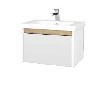 Dreja - Kúpeľňová skrinka BONO SZZ 65 (umývadlo Harmonia) - N01 Biela lesk / Úchytka T33 / N09 Biela mat 204044J