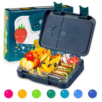 Klarstein junior Lunchbox, 6 priehradiek, 21,3 x 15 x 4,5 cm (Š x V x H), bez BPA