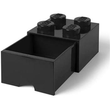 LEGO stolný box 4 so zásuvkou – čierny (5711938031909)