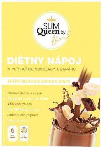 SLIM QUEEN Dietní nápoj, čokoláda-banán 12 x 32 g