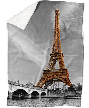 Deka Paríž (Rozmer: 200 x 140 cm, Podšitie baránkom: ÁNO)
