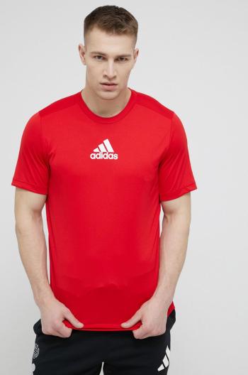 Tréningové tričko adidas GM4318 červená farba, jednofarebné