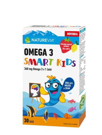 NatureVia Omega 3 smart kids 30 želé