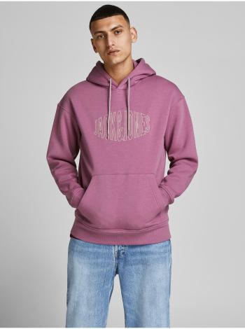 Mikiny s kapucou pre mužov Jack & Jones - fialová