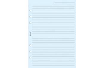 Filofax A5 linajkový papier, modrý, 25 listov