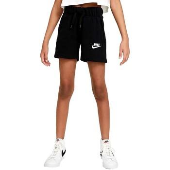 Nike  Tepláky/Vrchné oblečenie PANTALON CORTO NIA  SPORTSWEAR CLUB DA1405  Čierna