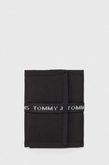 Peňaženka Tommy Jeans pánsky, čierna farba