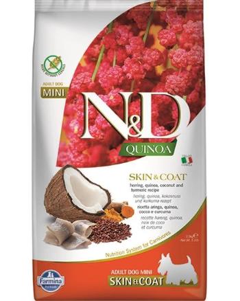 Farmina N&D dog QUINOA (GF) adult mini, skin & coat, herring & coconut 2,5kg