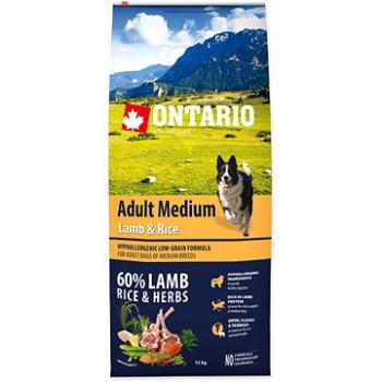 Ontario Adult Medium Lamb & Rice 12 kg (8595091780259)