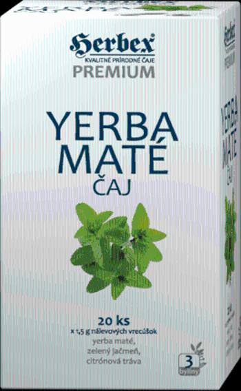Herbex Premium Yerba maté čaj 20 x 1.5 g