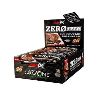 AMIX Zero Hero 31% proteínová tyčinka Double Chocolate 15 x 65 g