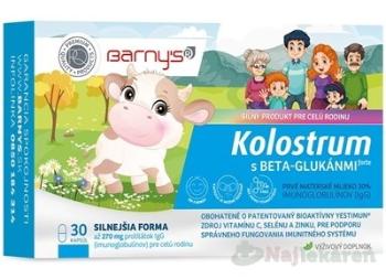 Barny's Kolostrum s beta-glukánmi 30 kapsúl