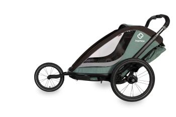 HAMAX Vozík za bicykel vr. ramená + kočíkovú set Cocoon One Green/black