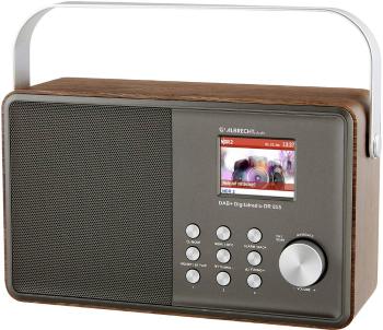 Albrecht DR 855 DAB+/UKW/Bluetooth stolný rádio DAB+, FM DAB+, UKW   strieborná, drevo
