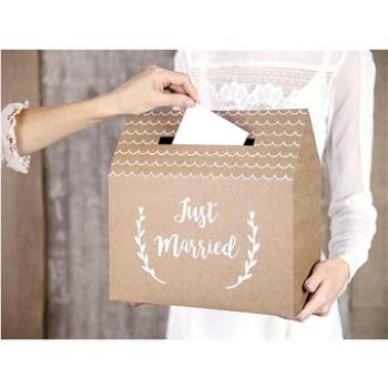 Box – škatuľka na blahoželanie – Just married 30 × 30,5 × 16,5 cm (5902230795440)