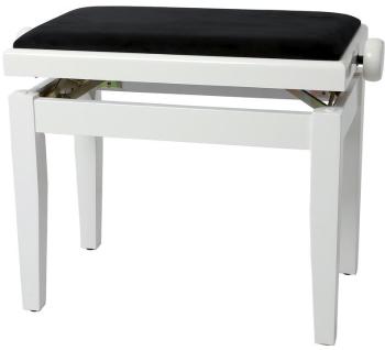 GEWA Piano Bench Deluxe White Gloss