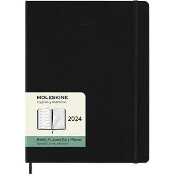 Moleskine 2024 XL, tvrdé dosky, čierny (DHB12WN4Y24)