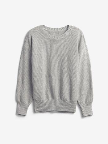 GAP Solid Slouchy Sveter detský Šedá