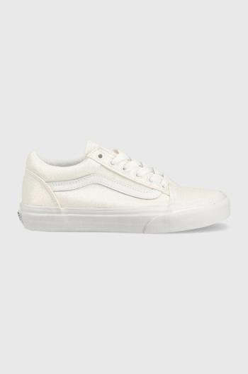 Detské tenisky Vans JN Old Skool GLTR WHITE biela farba