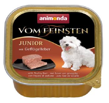 Animonda Vom Feinsten dog JUNIOR hydinová pečeň 11x150g