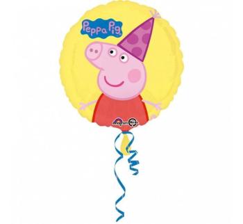 Fóliový balónik Peppa Pig - Peppa Pig - ŽLTÝ - 43 cm - GoDan
