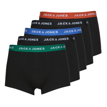 Jack & Jones  Boxerky JACHUEY TRUNKS X5  Čierna